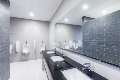 Bathroom with Smart Technology Features